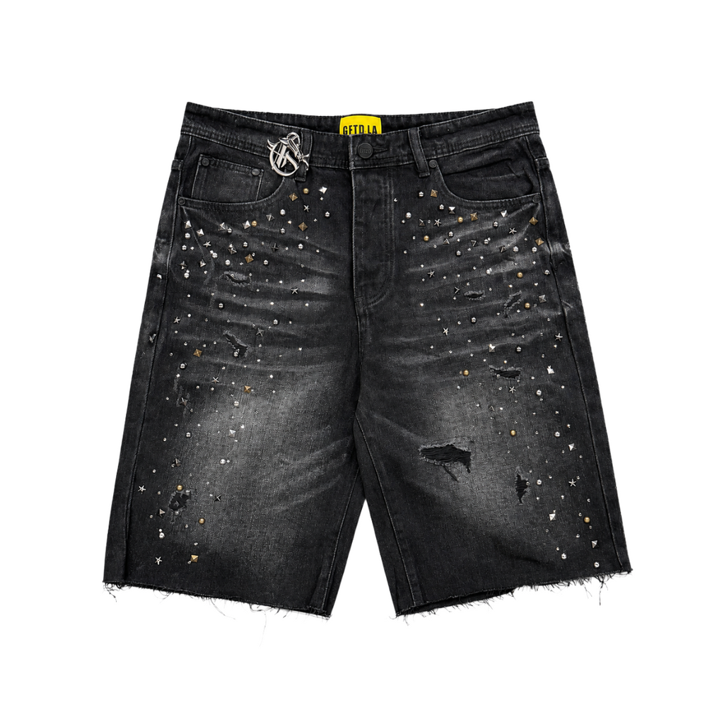 GFTD LA| DREAMS DENIM SHORTS BLACK WASH