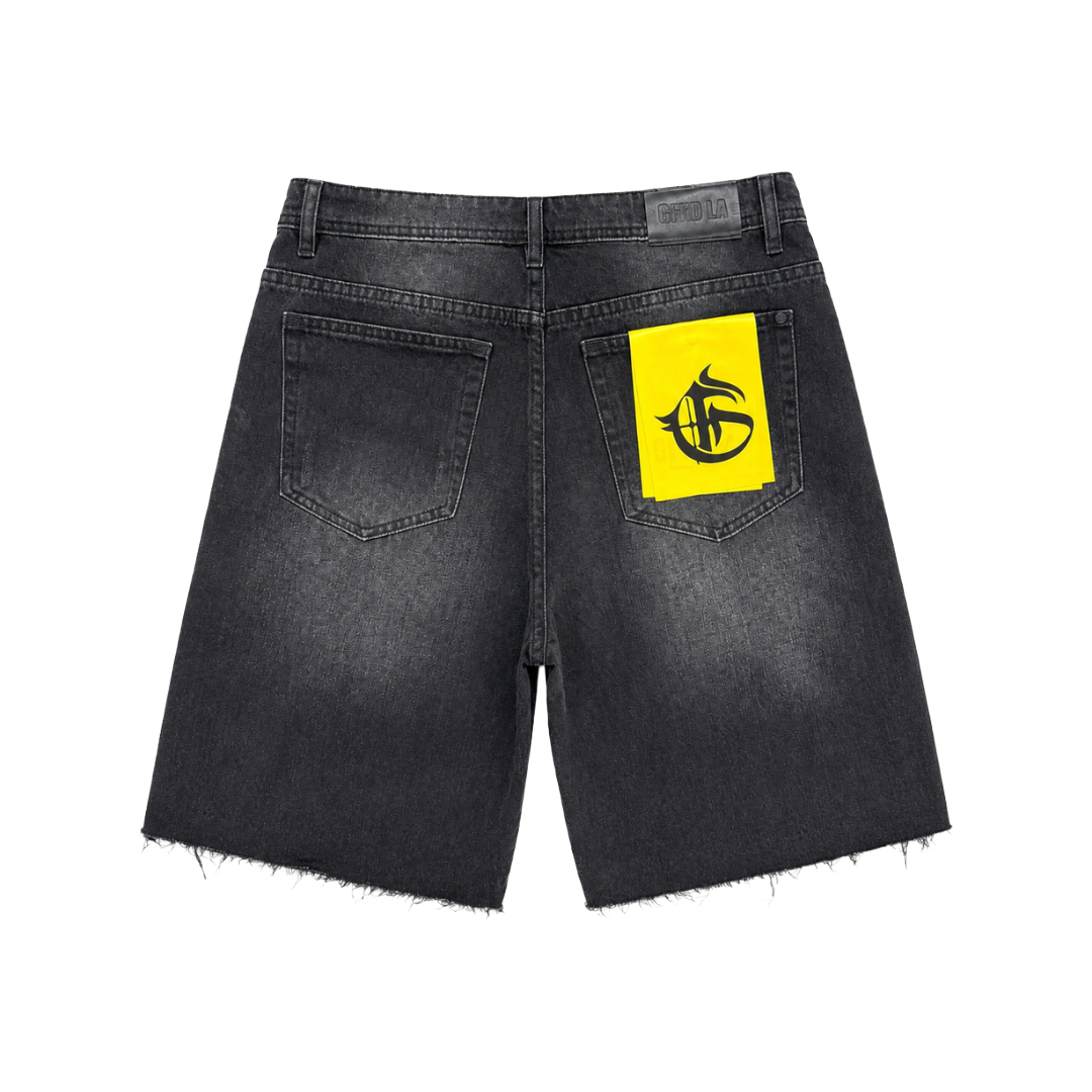 GFTD LA| DREAMS DENIM SHORTS BLACK WASH