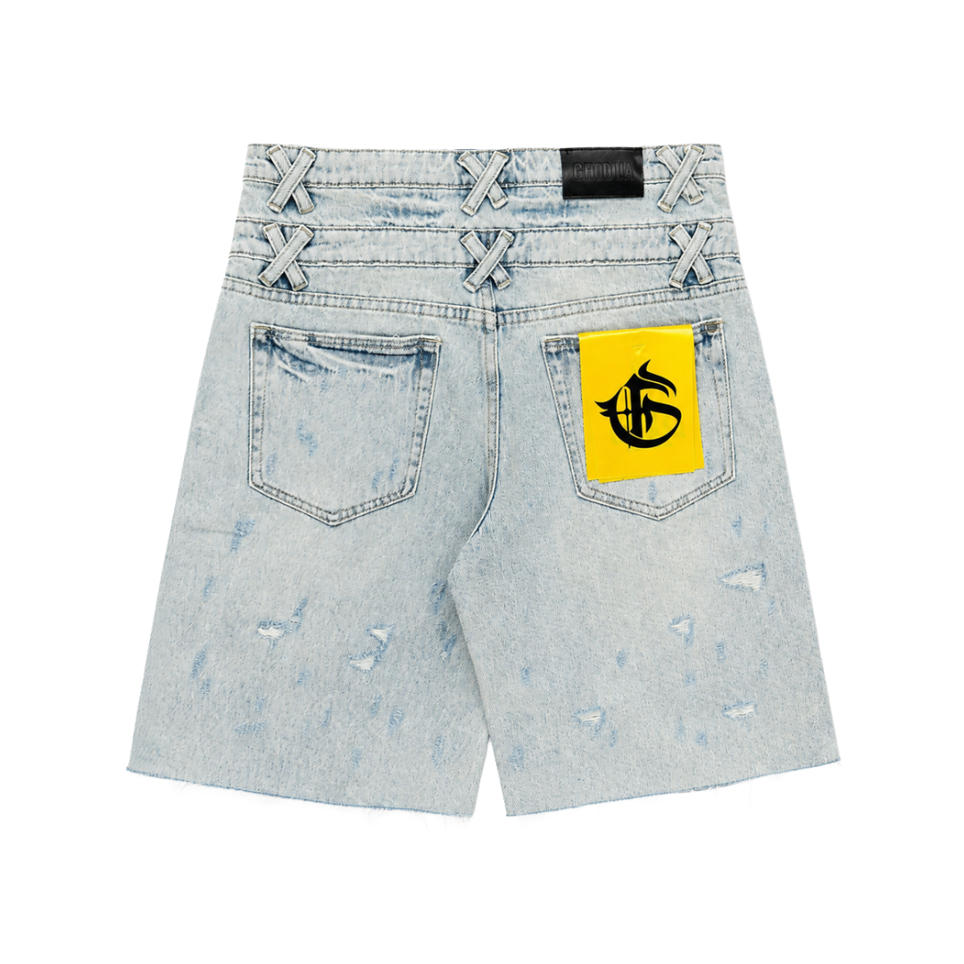 GFTD LA| LUKA DENIM SHORTS LIGHT WASH