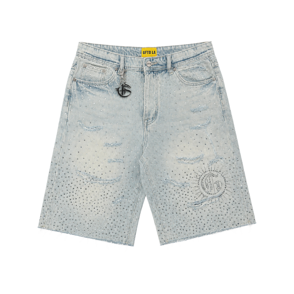 GFTD LA| REVOLT DENIM SHORTS LIGHT WASH