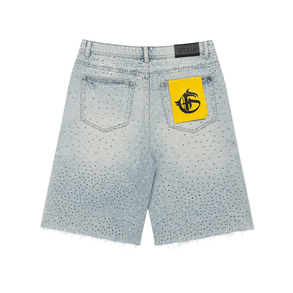 GFTD LA| REVOLT DENIM SHORTS LIGHT WASH