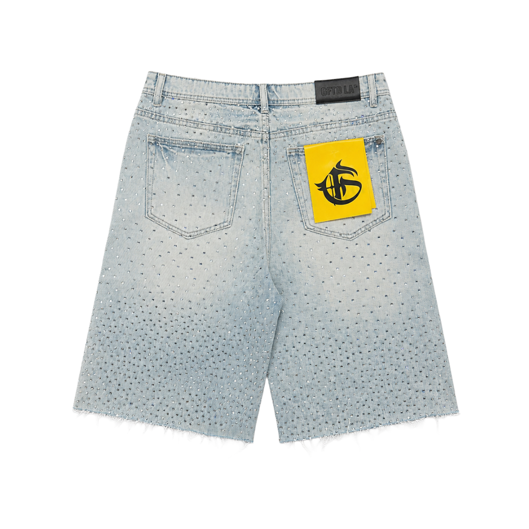 GFTD LA| REVOLT DENIM SHORTS LIGHT WASH