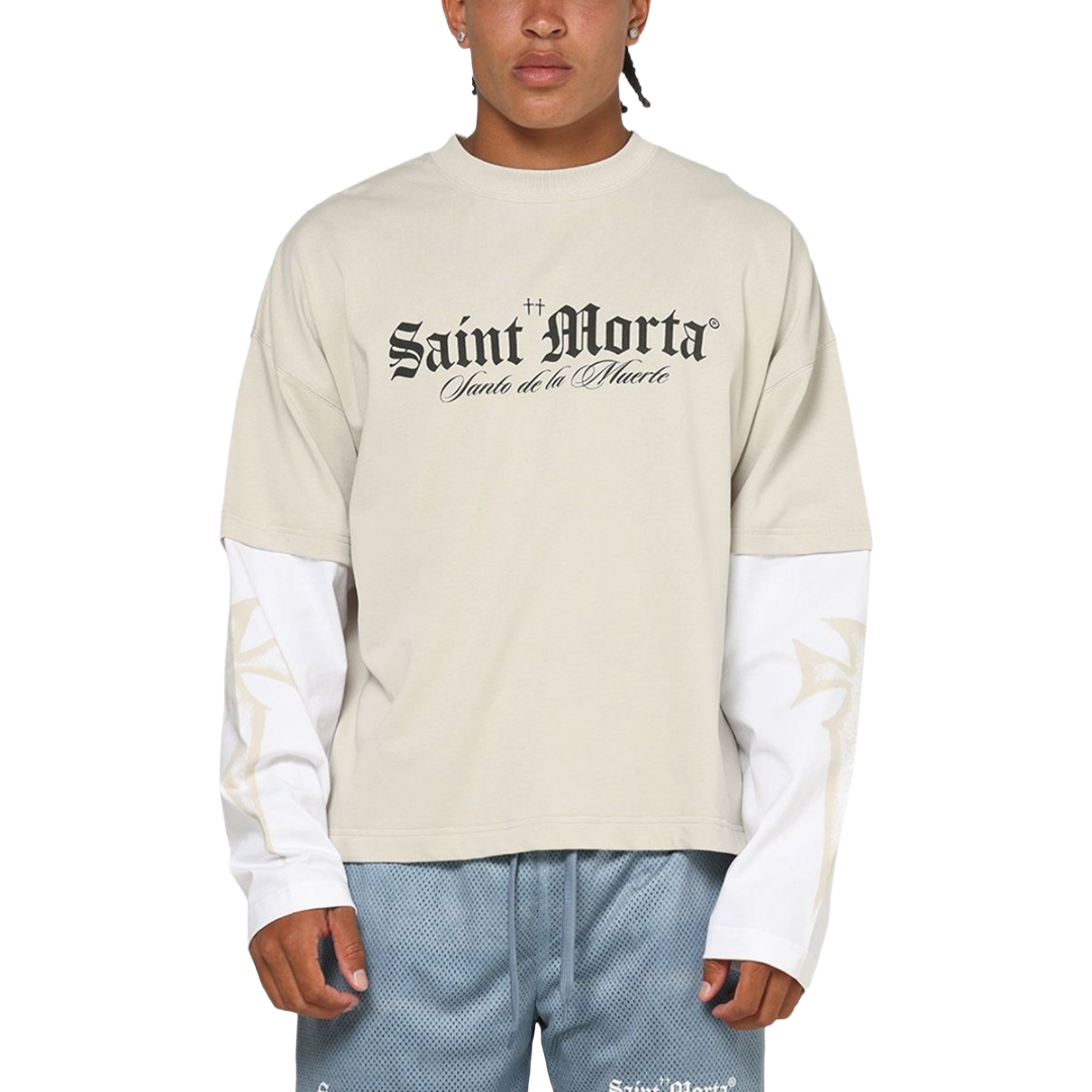SAINT MORTA| MUERTE LAYERED LS TEE STONE