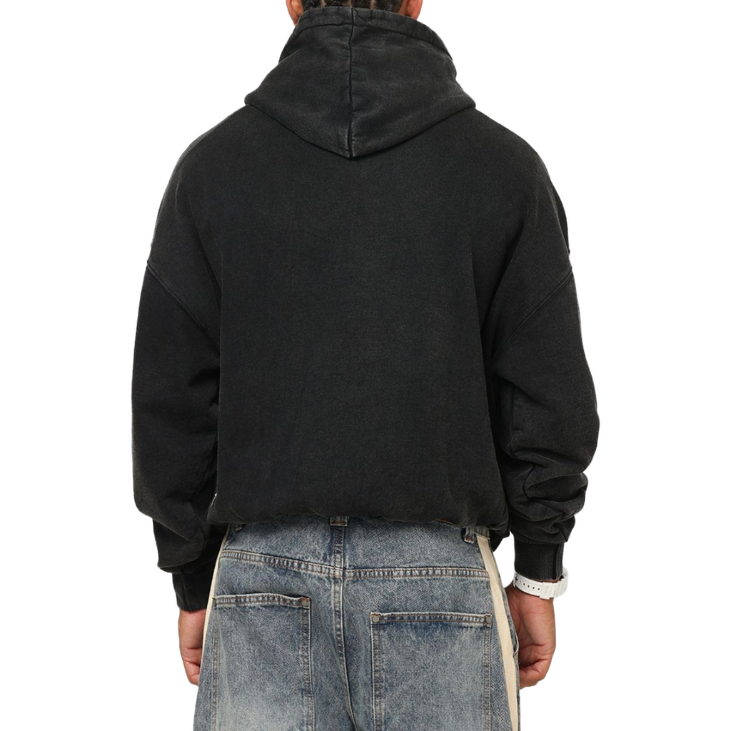 SAINT MORTA| PEARL SCRIPT HOODIE VINTAGE BLACK