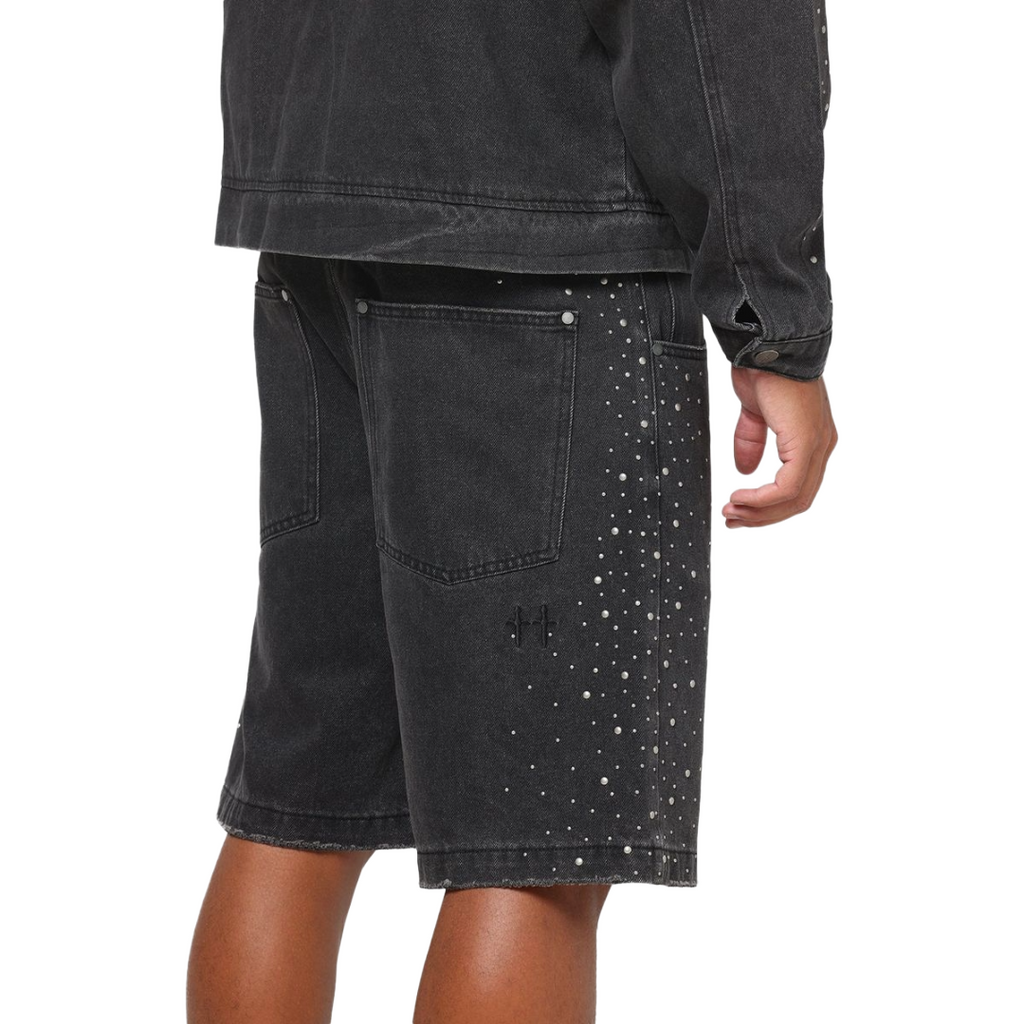 SAINT MORTA| AMPLUS DIVINE RIOT JORTS BLACK SHADOW