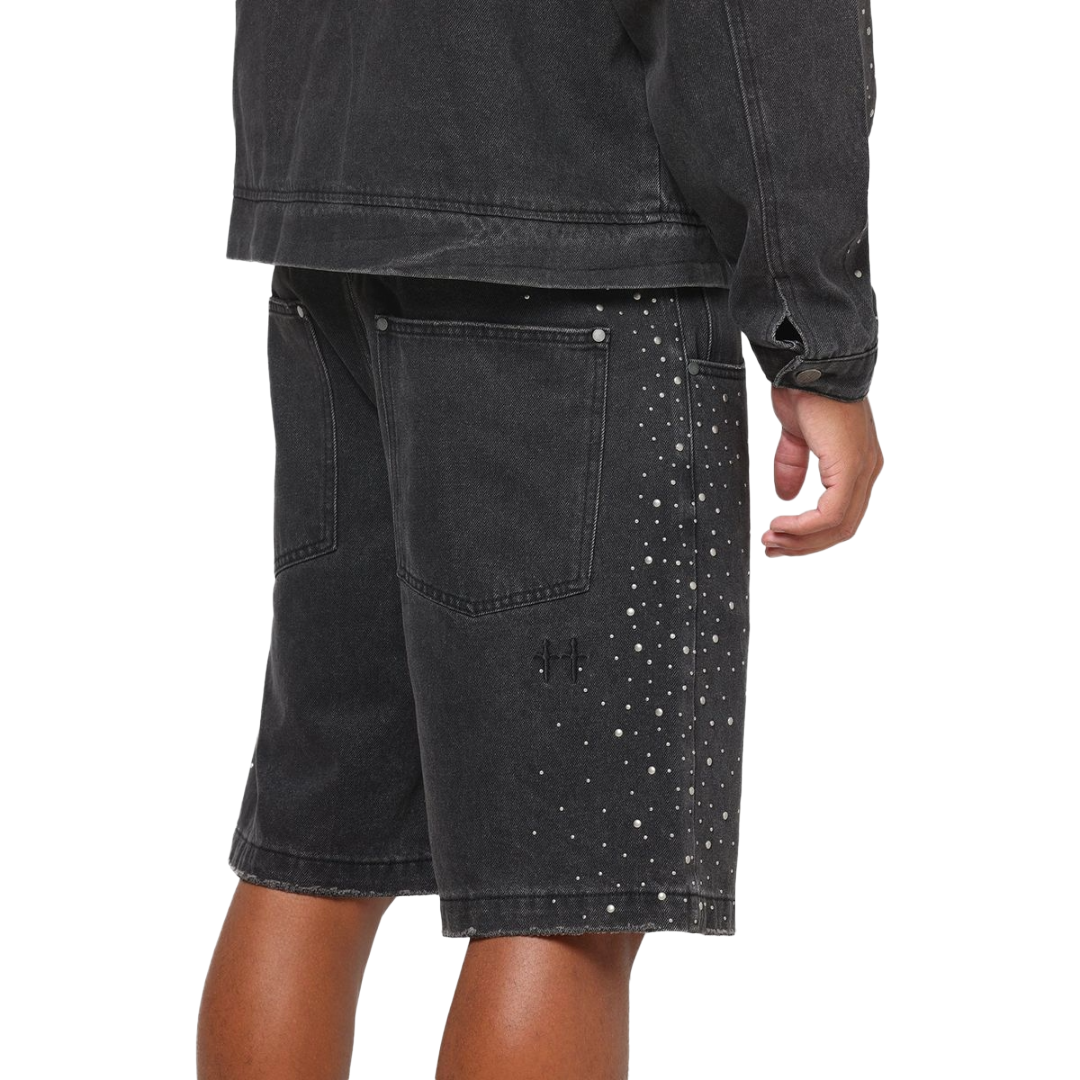 SAINT MORTA| AMPLUS DIVINE RIOT JORTS BLACK SHADOW