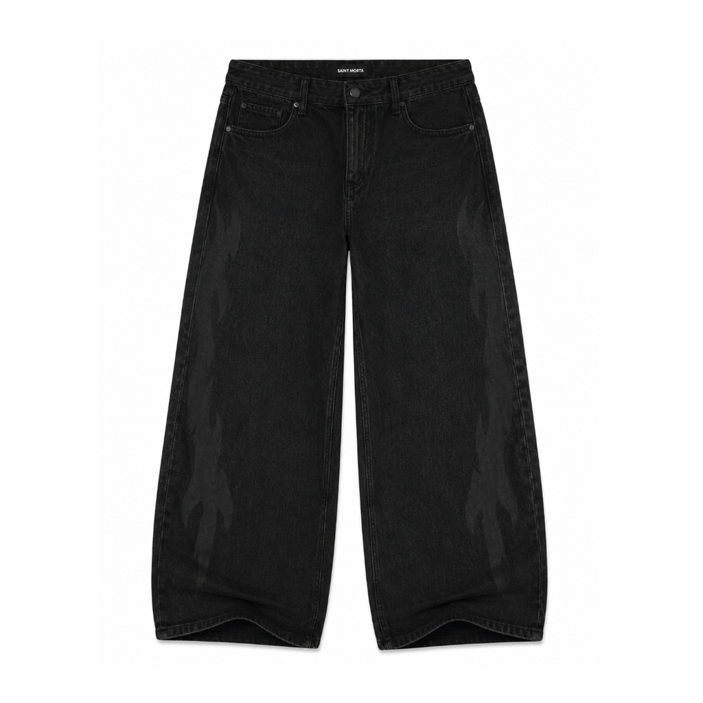 SAINT MORTA| AMPLUS INFERNAL RINSE JEANS BLACK