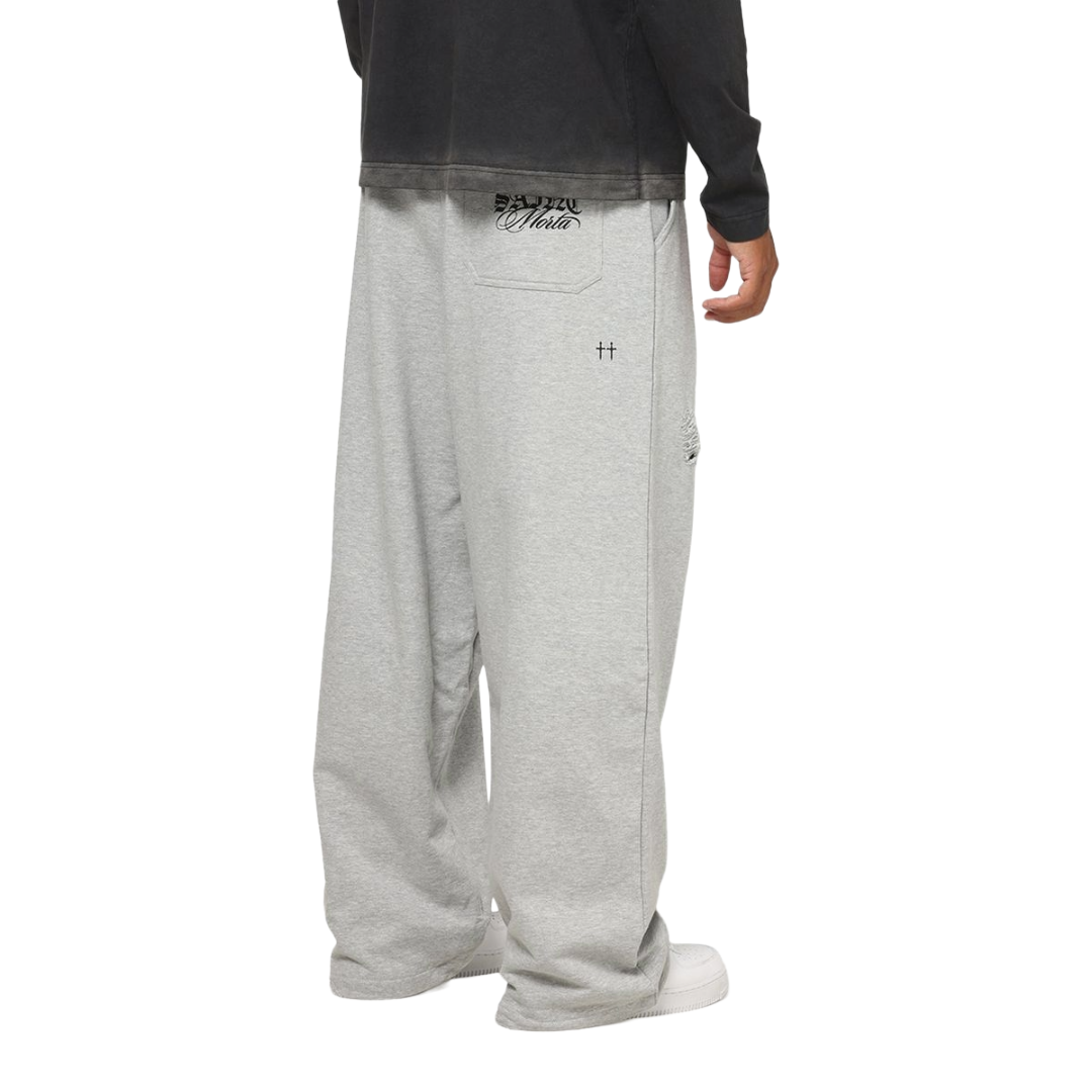 SAINT MORTA| DISTRESSED BAGGY SWEATPANTS GREY