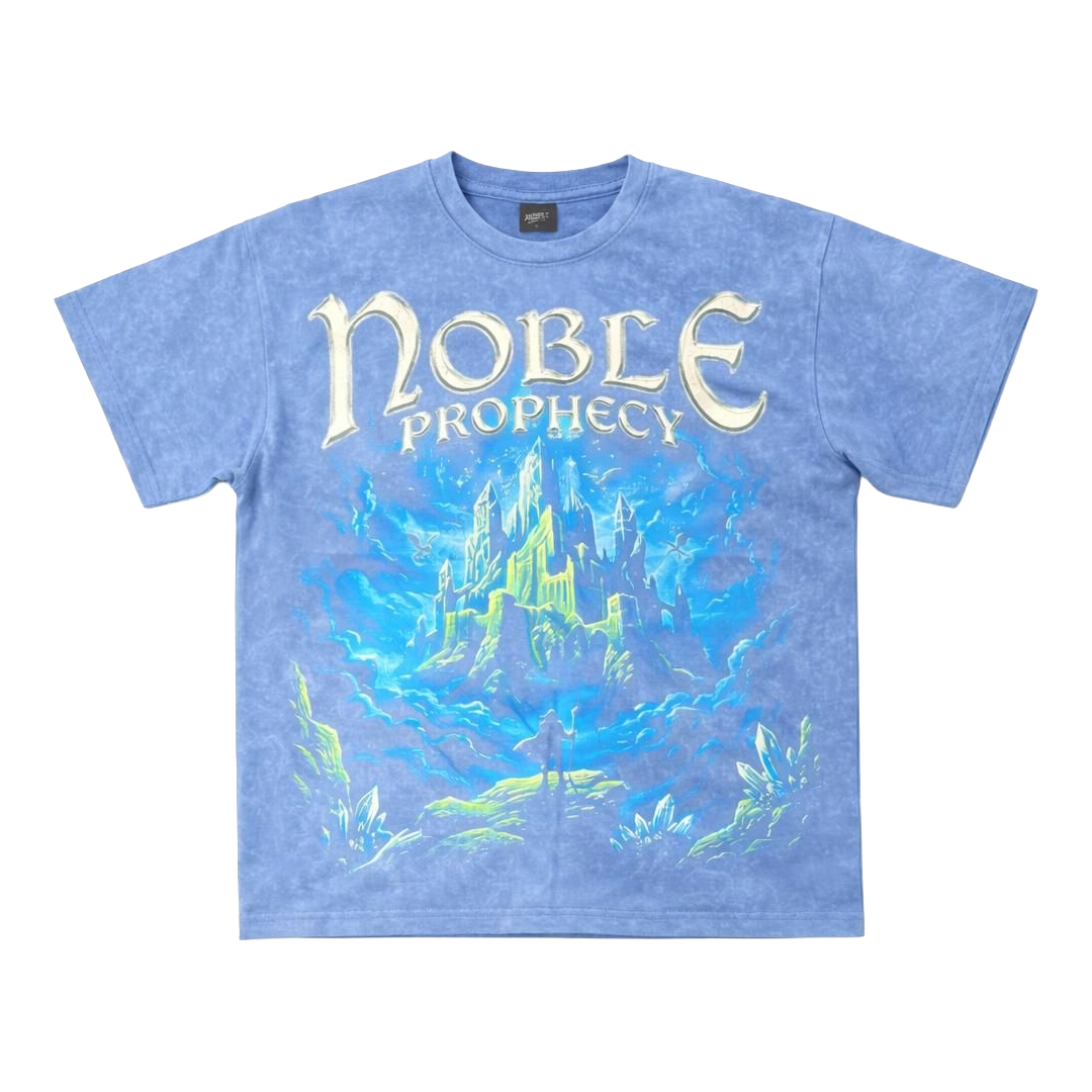 NOBLE| PROPHECY WASHED BLUE TEE