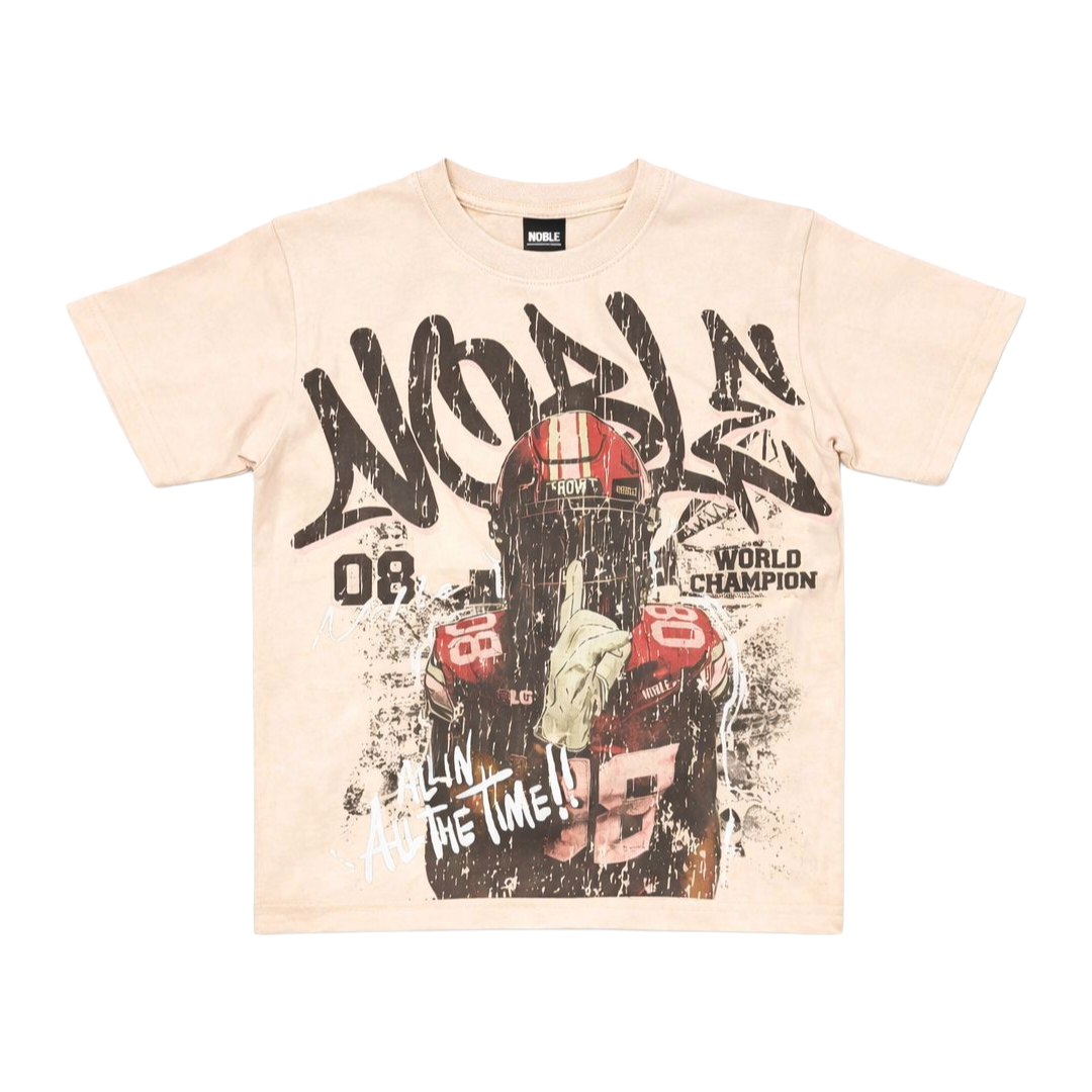 NOBLE| SHH WASHED PINK TEE
