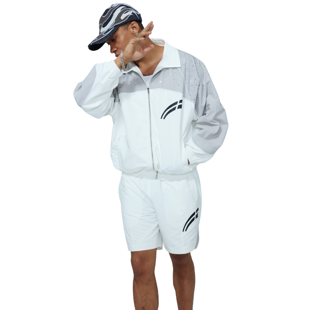 RVS LABS| ASTRAL SHORTS WHITE/COOL GREY