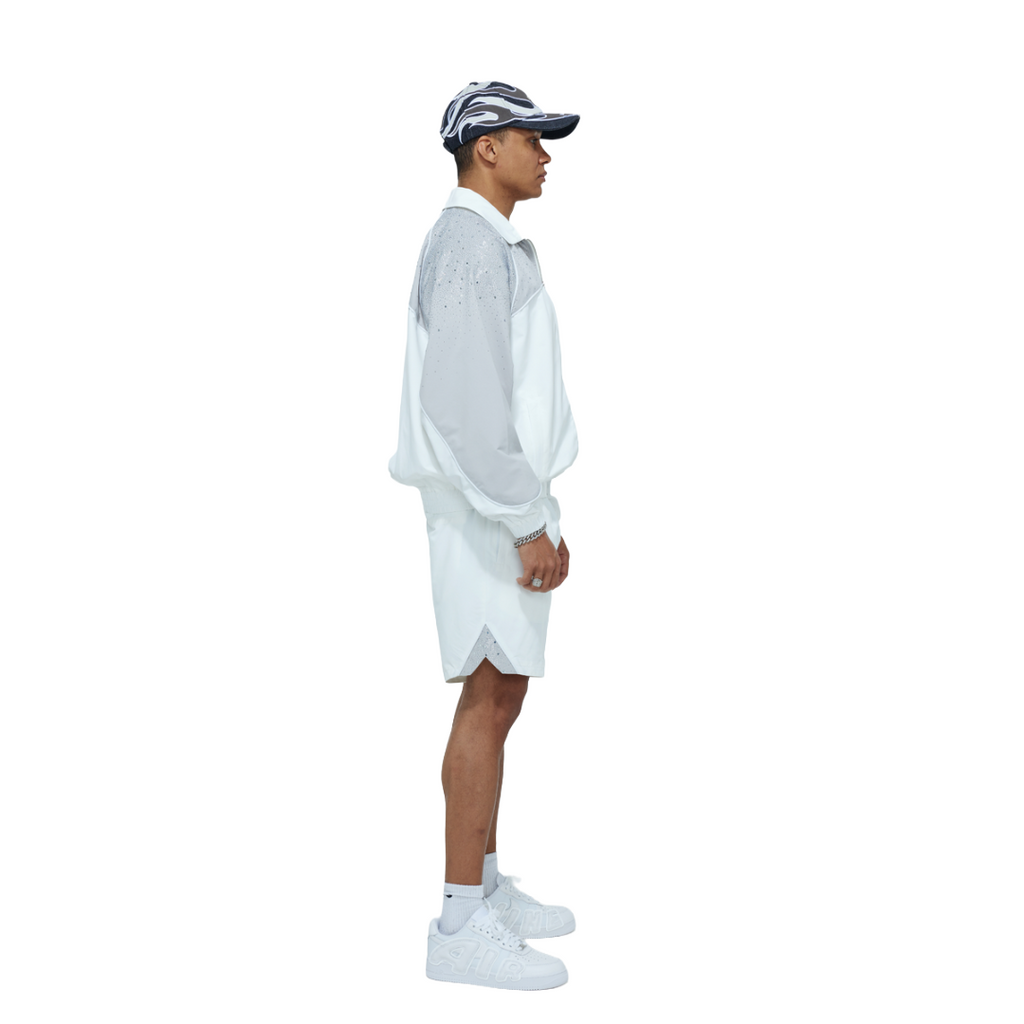 RVS LABS| ASTRAL SHORTS WHITE/COOL GREY