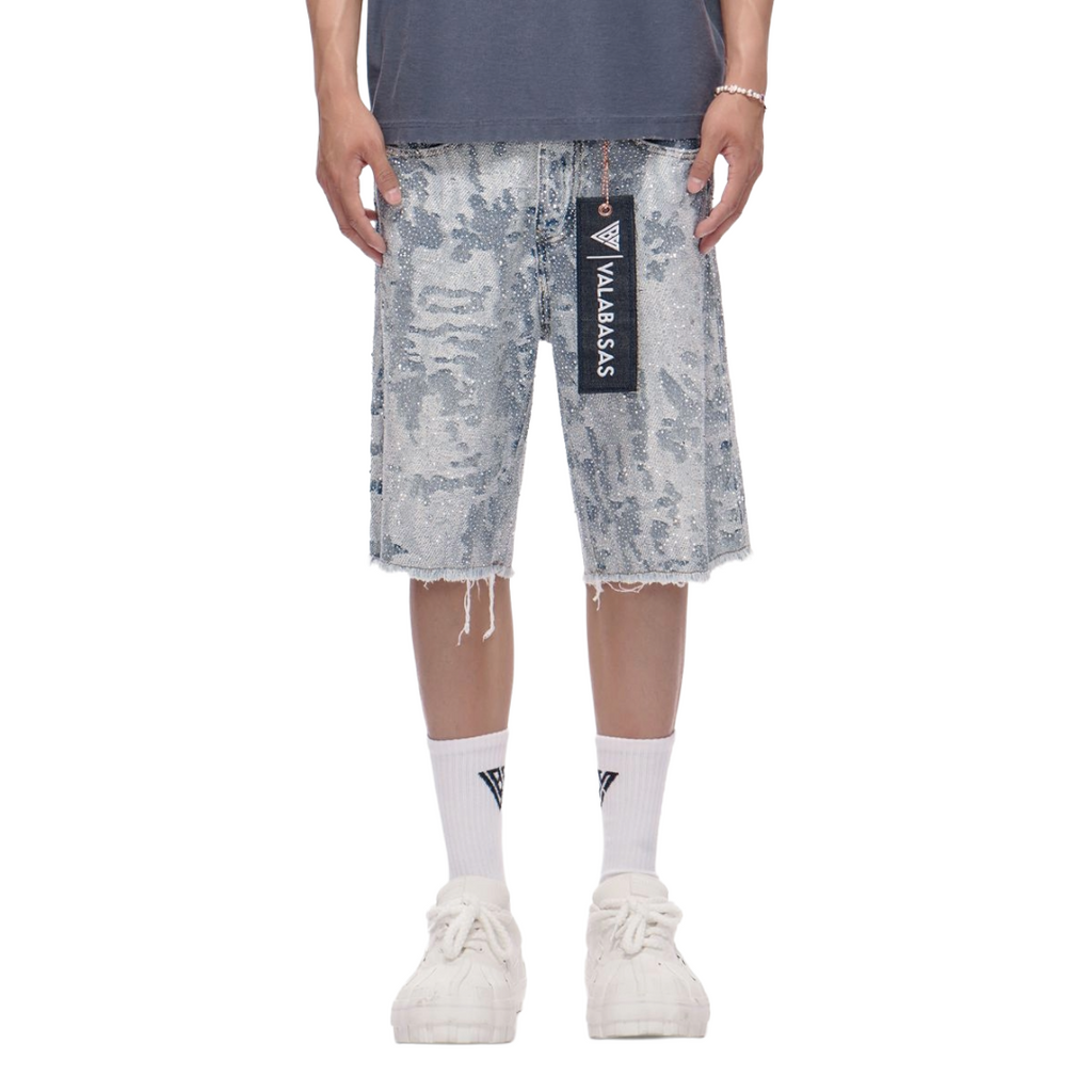 VALABASAS| VERTIGO DENIM SHORTS BLUE