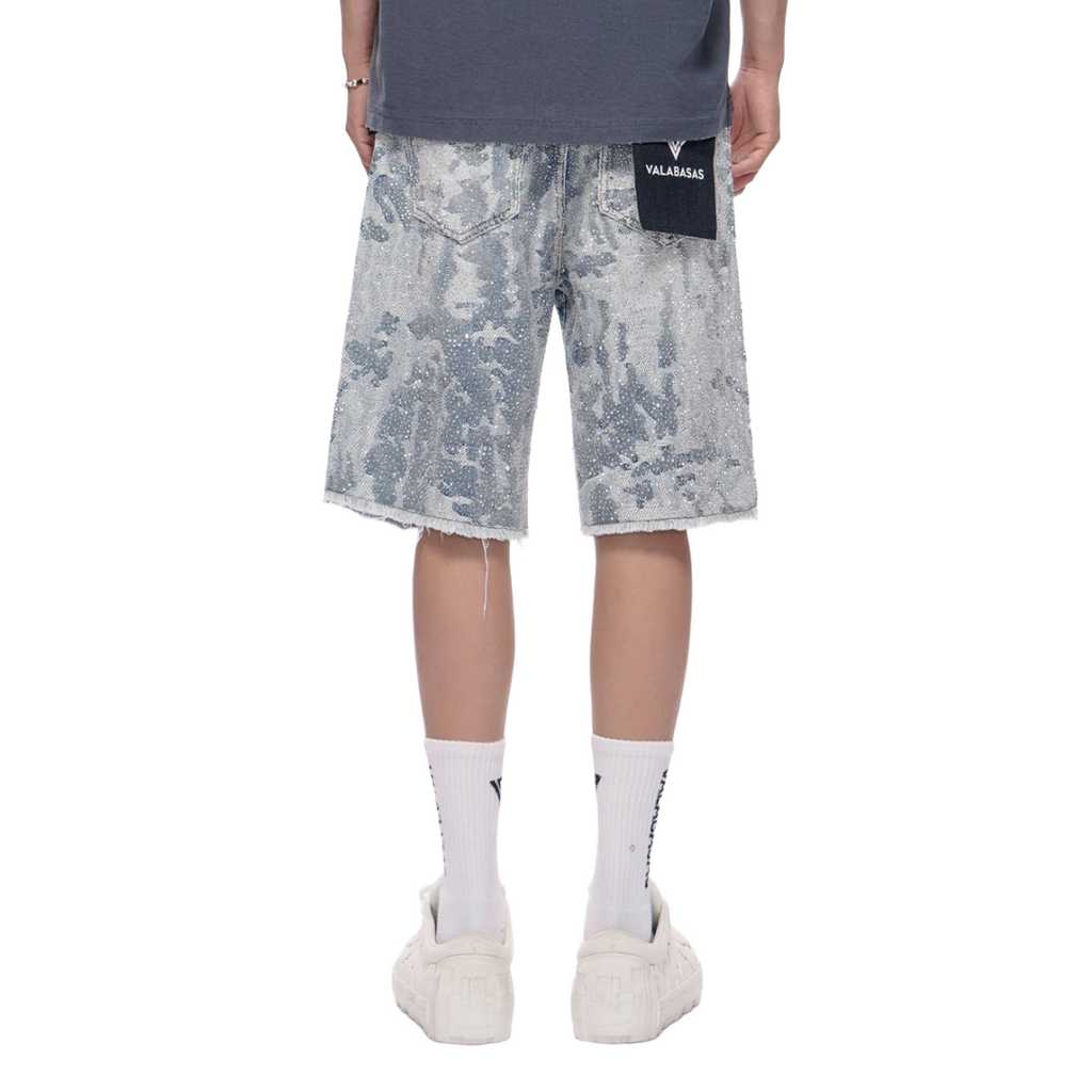 VALABASAS| VERTIGO DENIM SHORTS BLUE