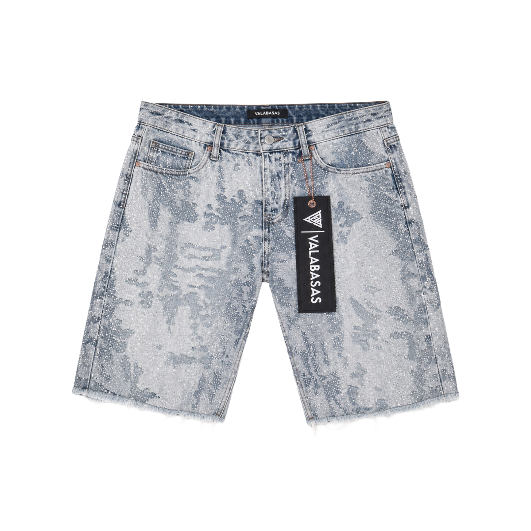 VALABASAS| VERTIGO DENIM SHORTS BLUE