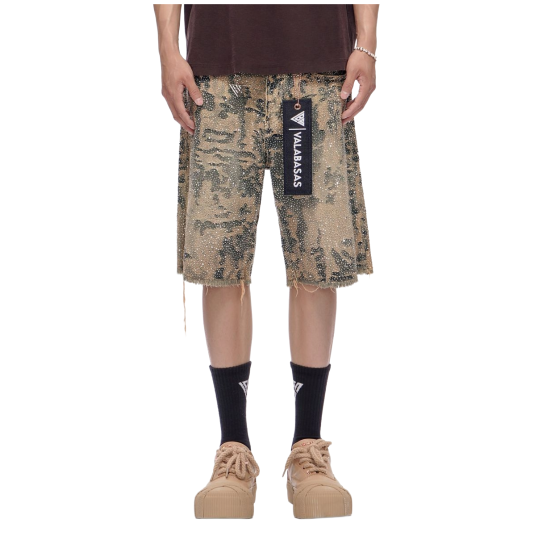 VALABASAS| VERTIGO DENIM SHORTS DIRTY WASH