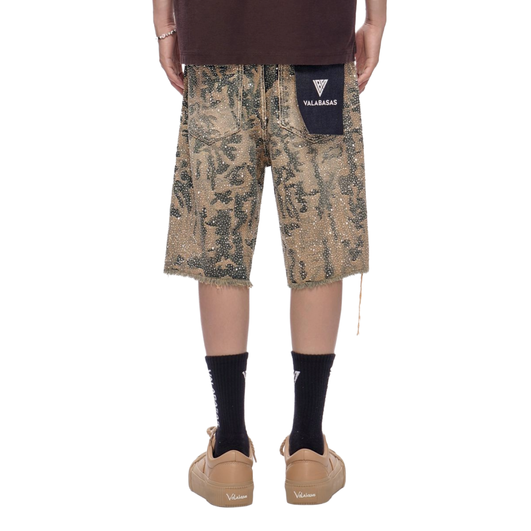 VALABASAS| VERTIGO DENIM SHORTS DIRTY WASH