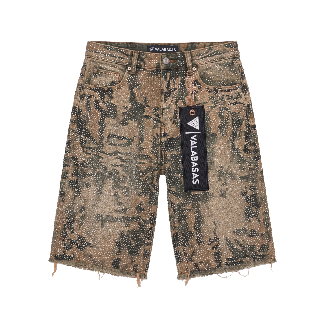 VALABASAS| VERTIGO DENIM SHORTS DIRTY WASH