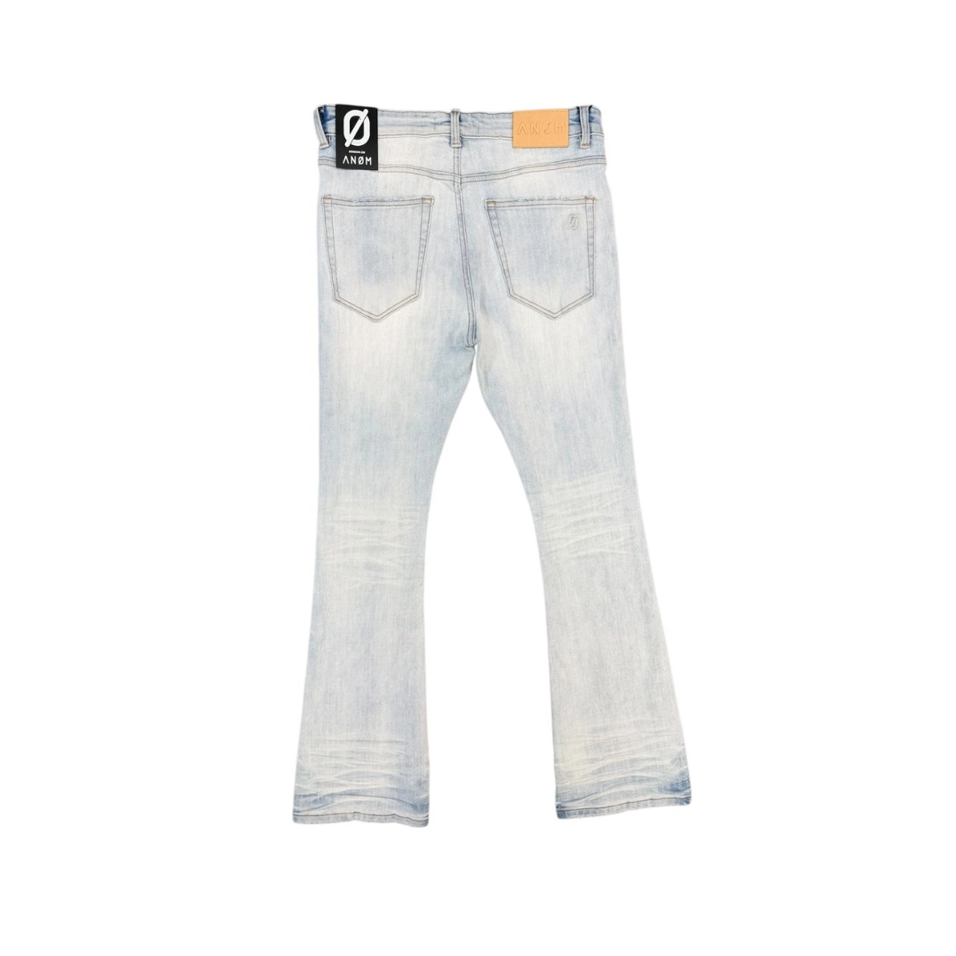 ANOM| AURA STACKED ICE BLUE JEANS