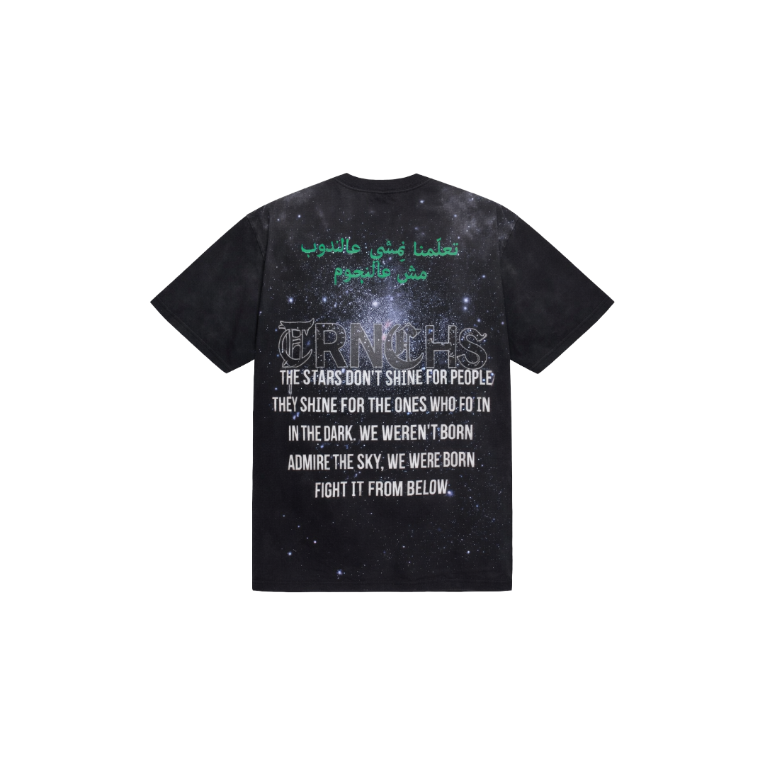 TRNCHS| LIGHT FROM BELOW BLACK TEE