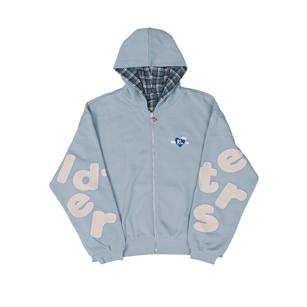 RED LETTERS| FLY ME TO THE MOON SCATTERED ZIP UP HOODIE