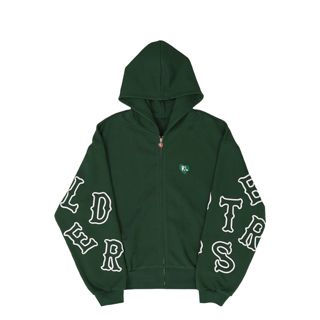 RED LETTERS| AT THE GARDEN V2 SCATTERED ZIP UP HOODIE