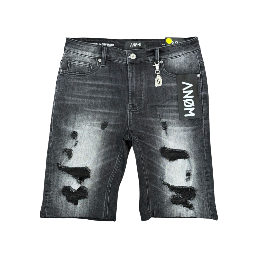 ANOM| APEX DENIM SHORTS BLACK WASH