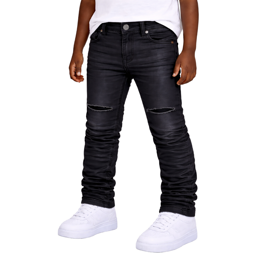 NOBLE| KIDS ESSENTIAL GREY WAX JEANS