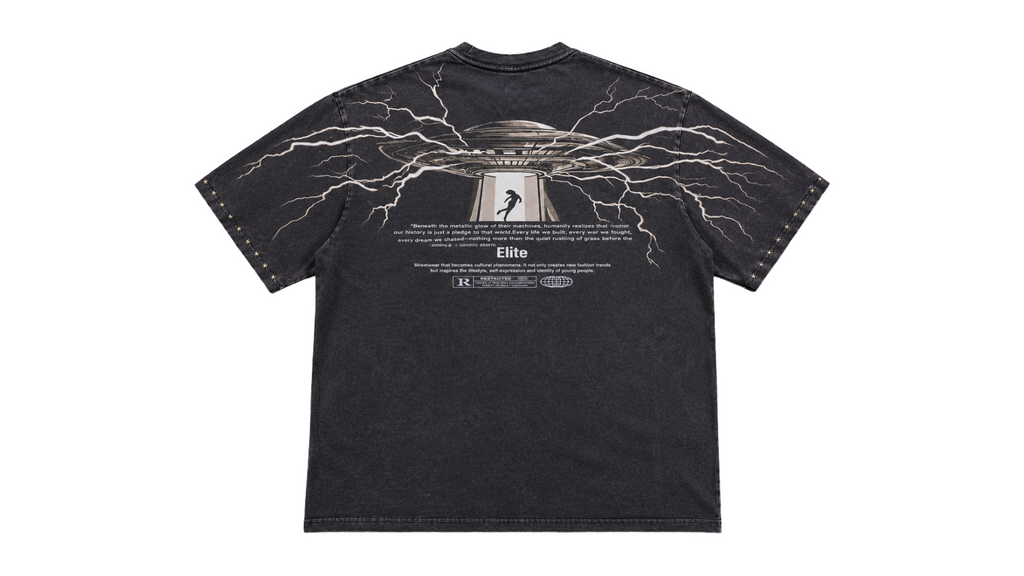 CONTROL EMBELLISHED TEE| GREY