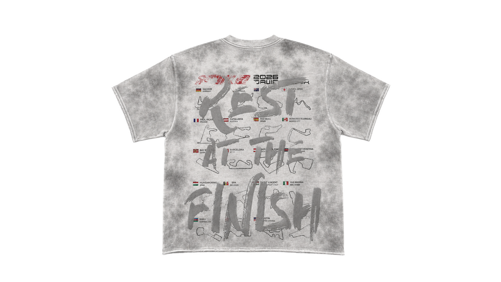 FINISH LINE TEE| WHITE SHADOW