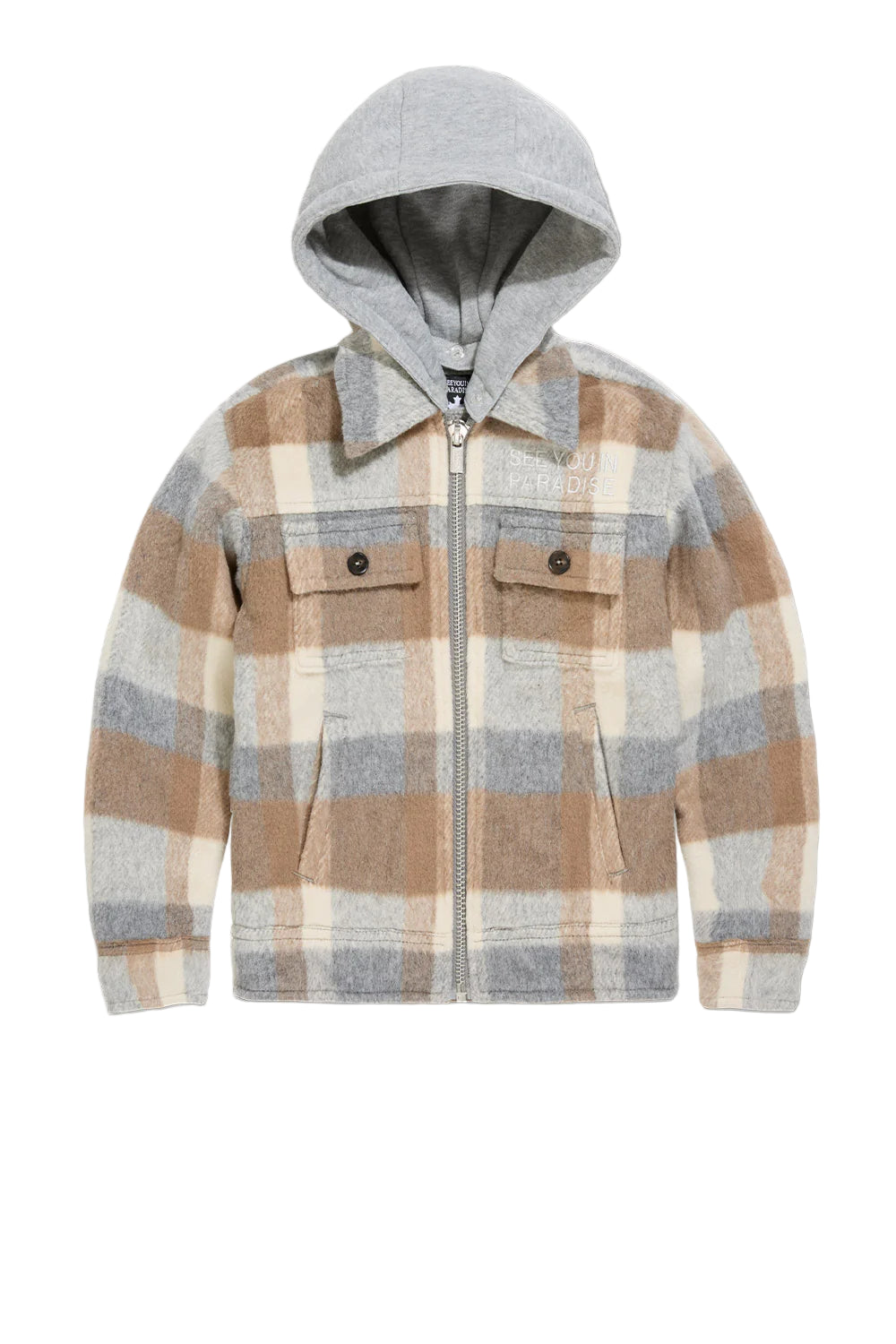 JORDAN CRAIG| KID'S SYIP HOODED FLANNEL SHACKET