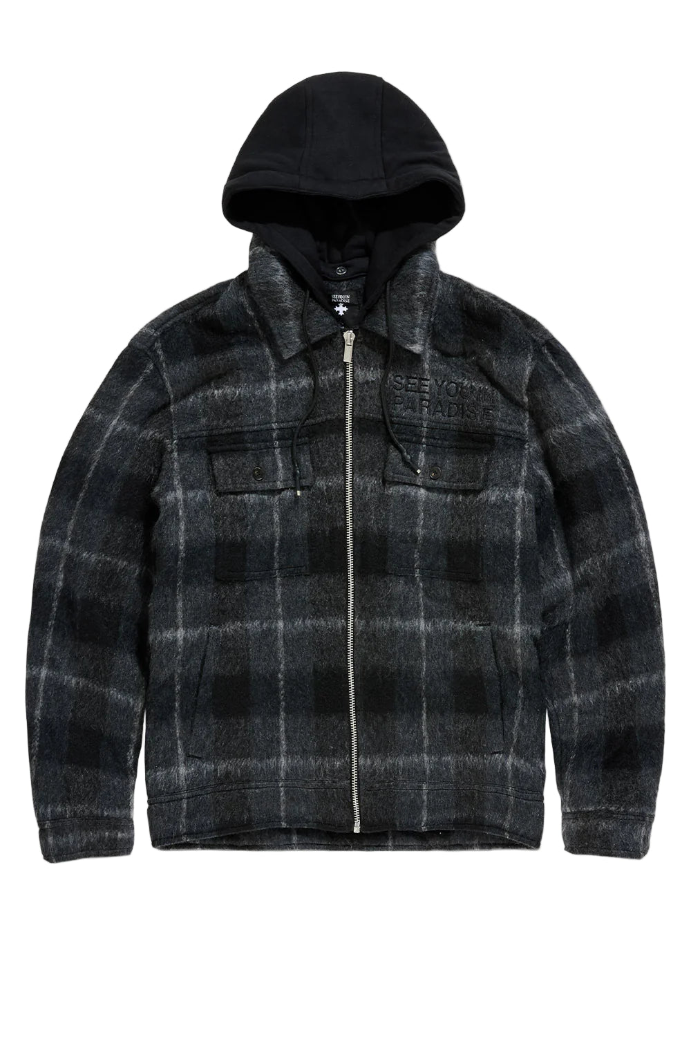 JORDAN CRAIG| SYIP HOODED FLANNEL SHACKET