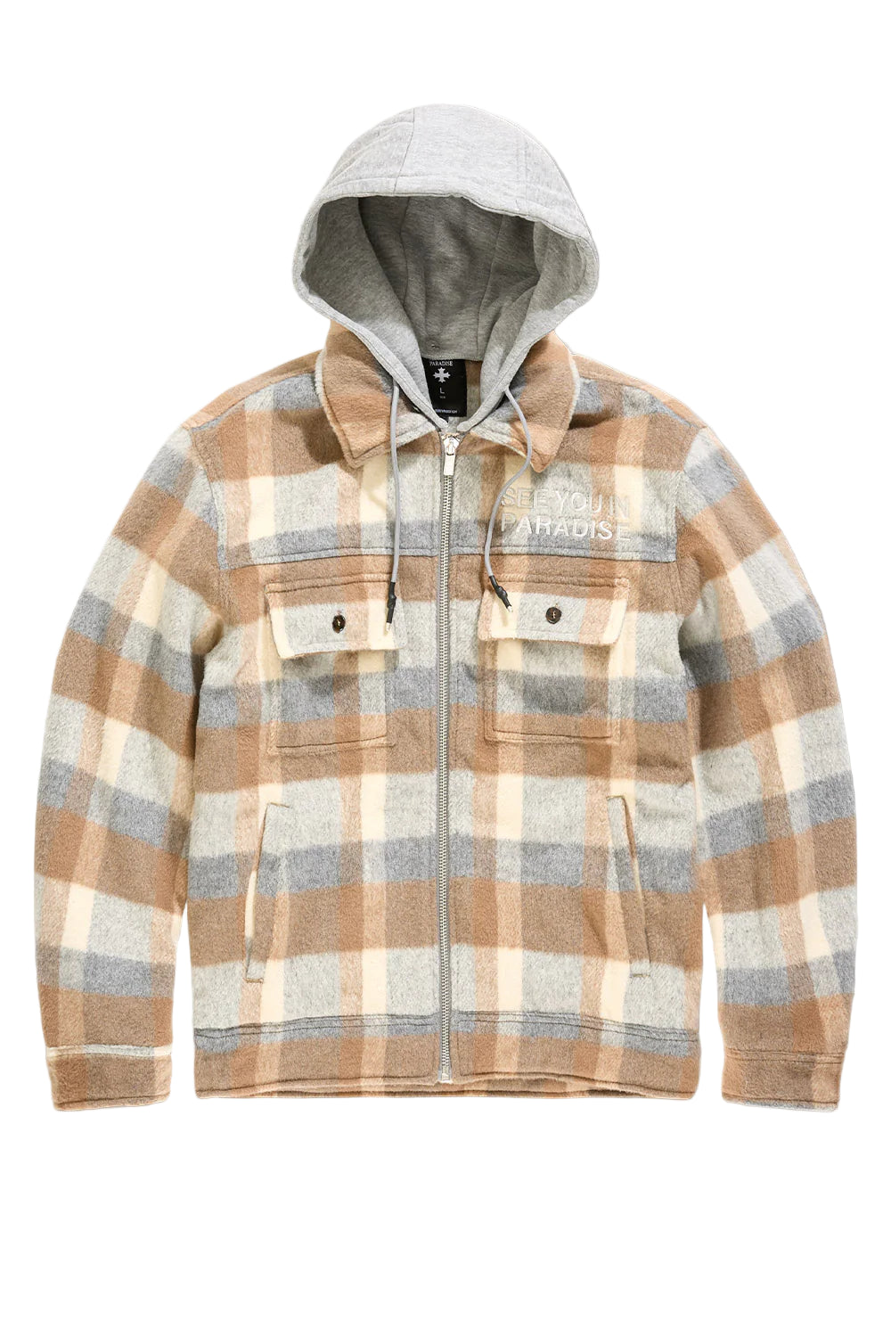 JORDAN CRAIG| SYIP HOODED FLANNEL SHACKET