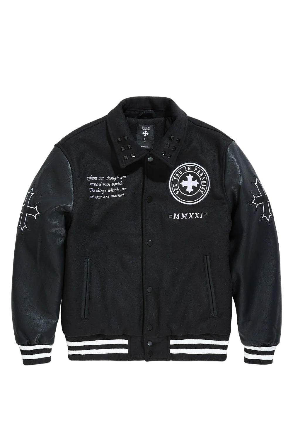 JORDAN CRAIG| SYIP ETERNAL VARSITY JACKET BLACK