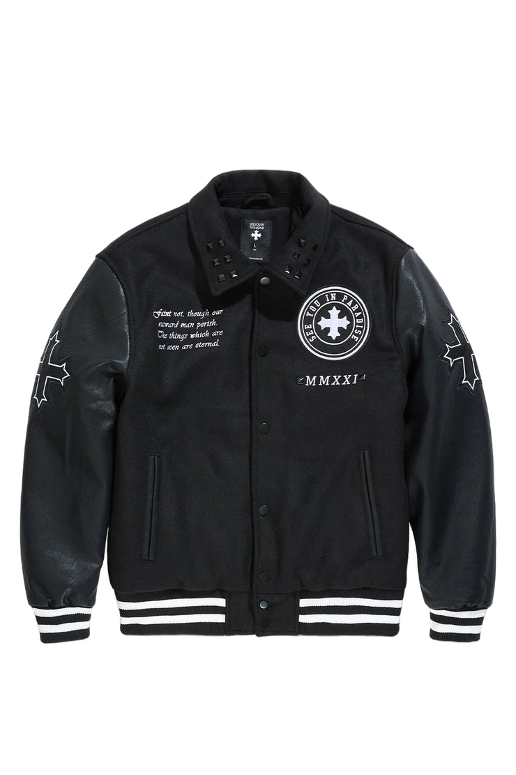 JORDAN CRAIG| SYIP ETERNAL VARSITY JACKET BLACK
