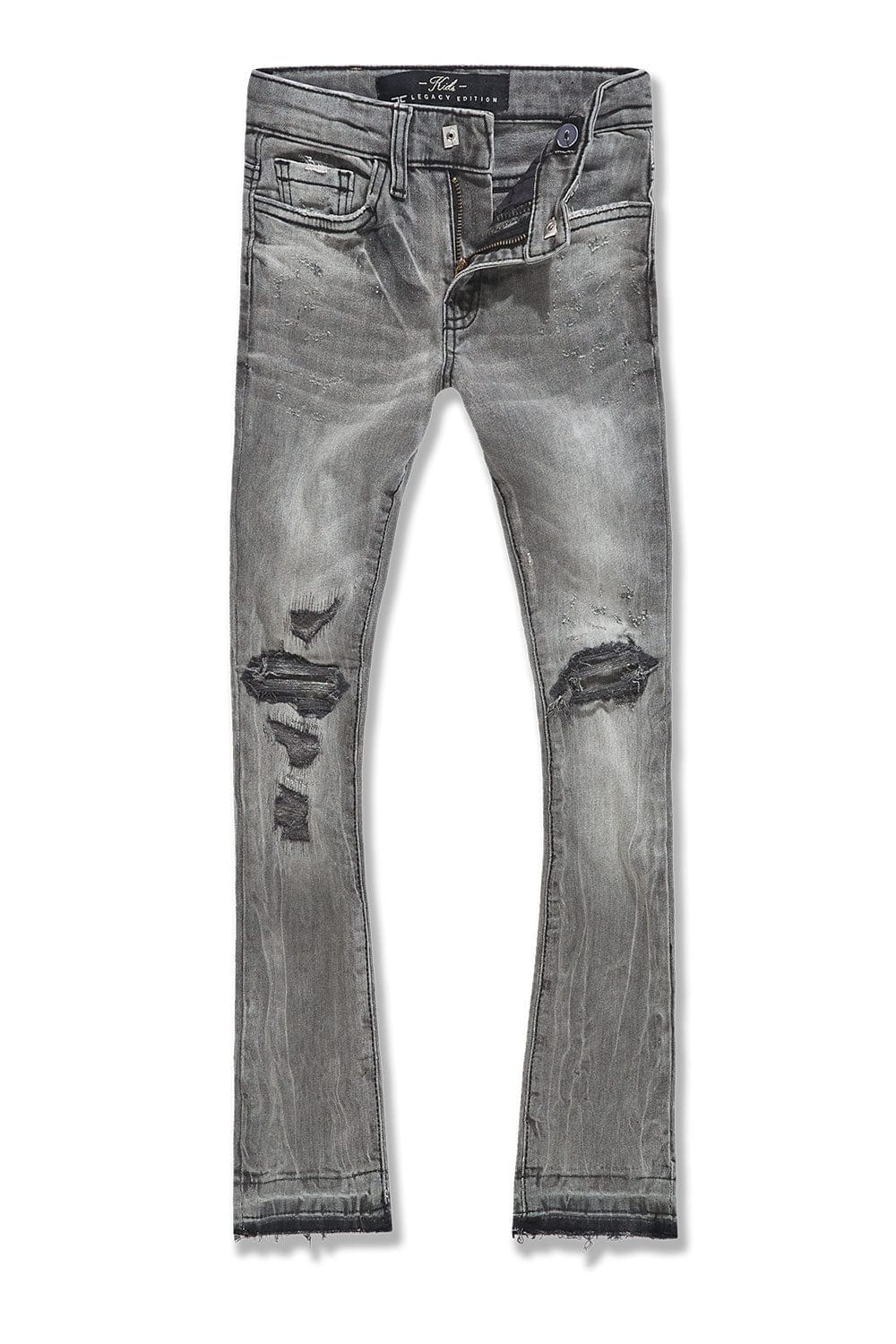 Jordan Craig| Kids "Smoked Grey" Stacked Jeans