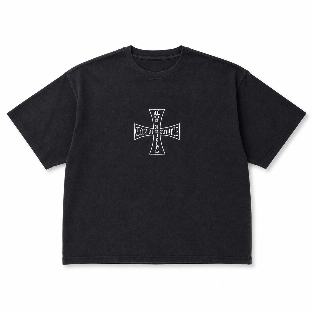 WASHED LA TEE BLACK