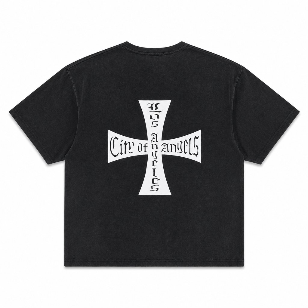 WASHED LA TEE BLACK
