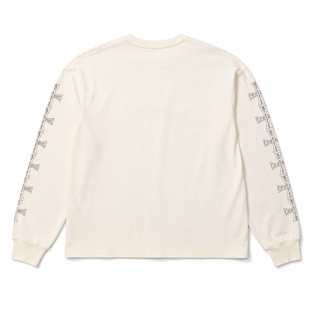WASHED LA LONG SLEEVE TEE OFF WHITE