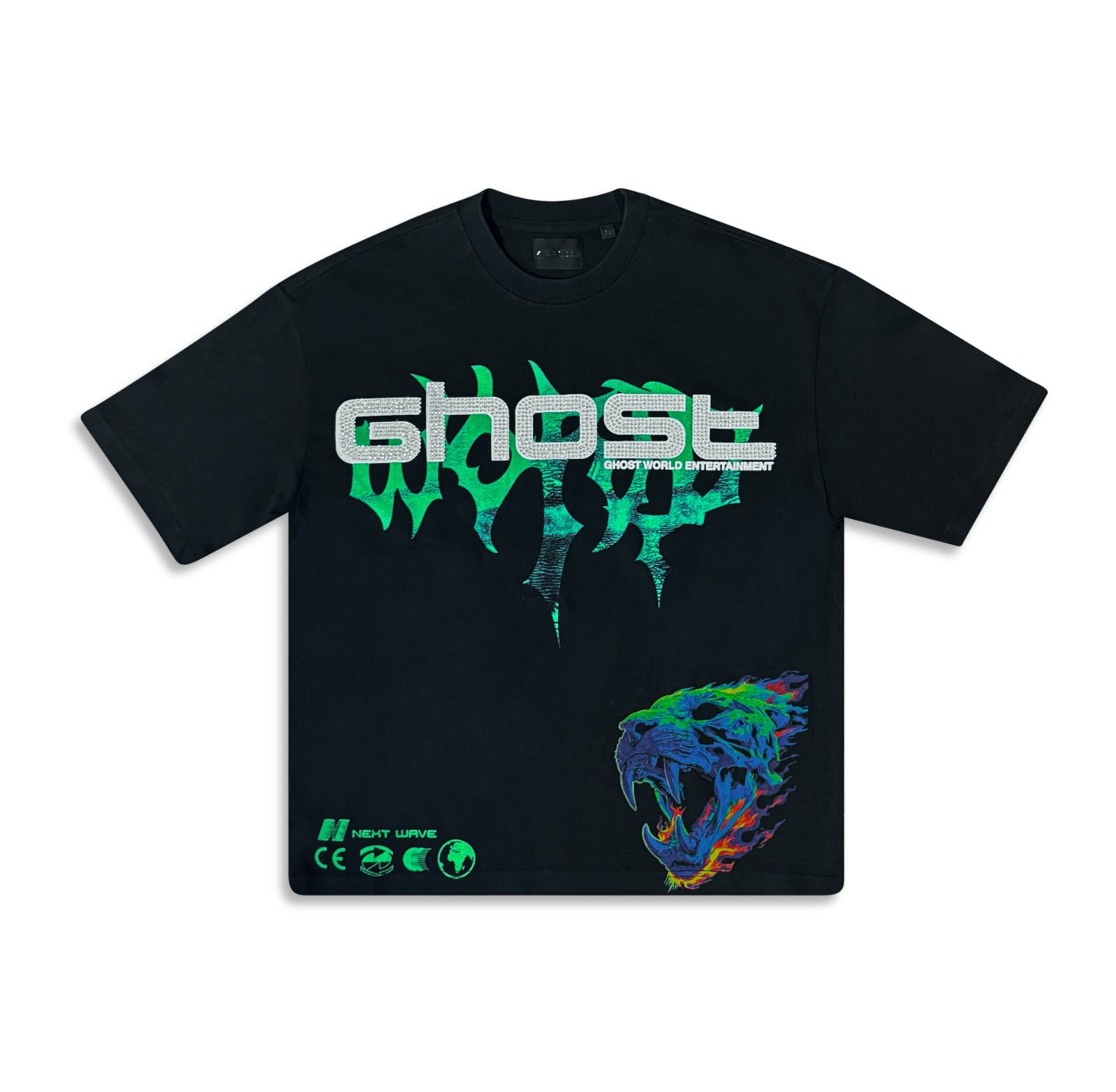 GHST WRLD| NIGHT VISION TEE BLACK