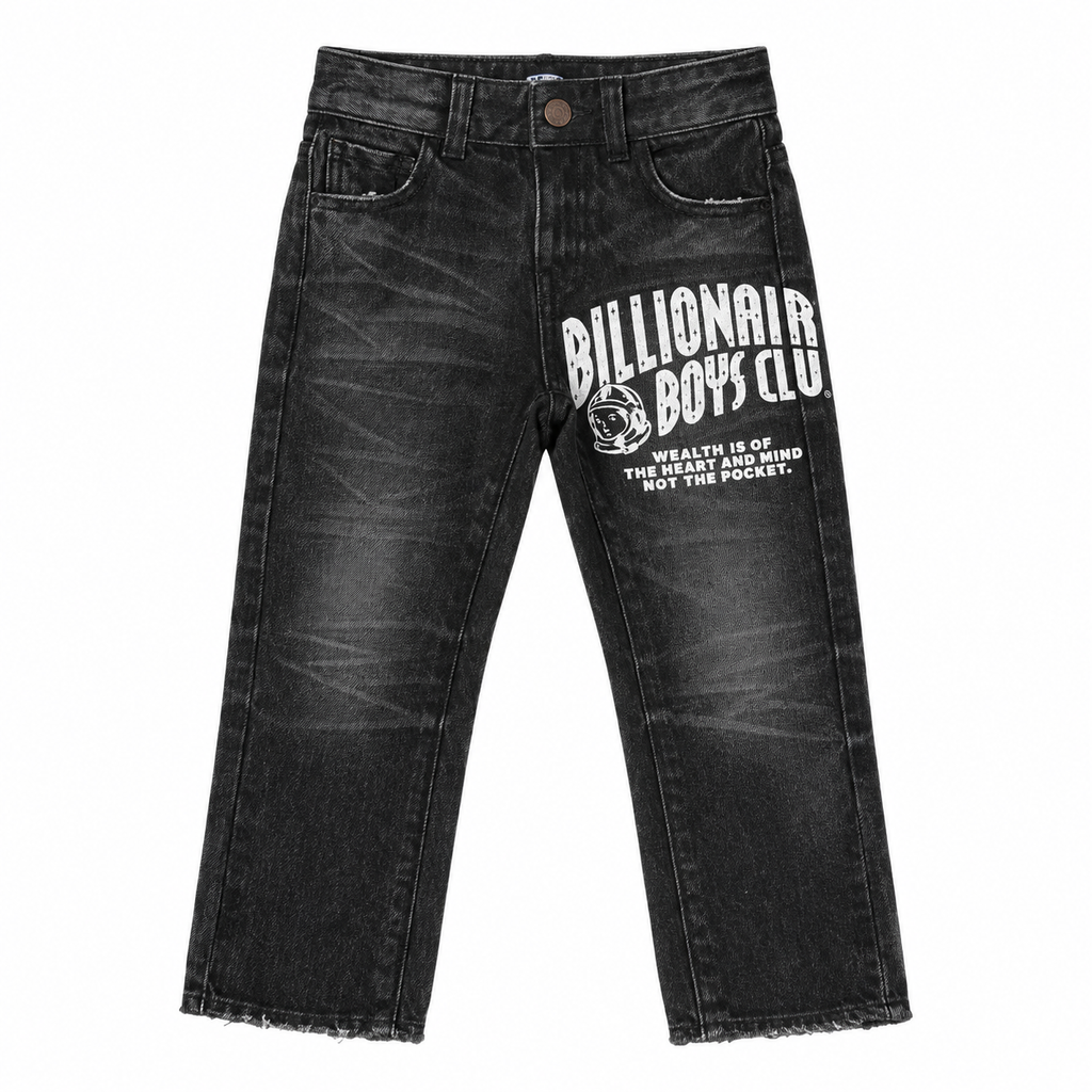 KIDS BB ARASHI JEANS black abyss front view