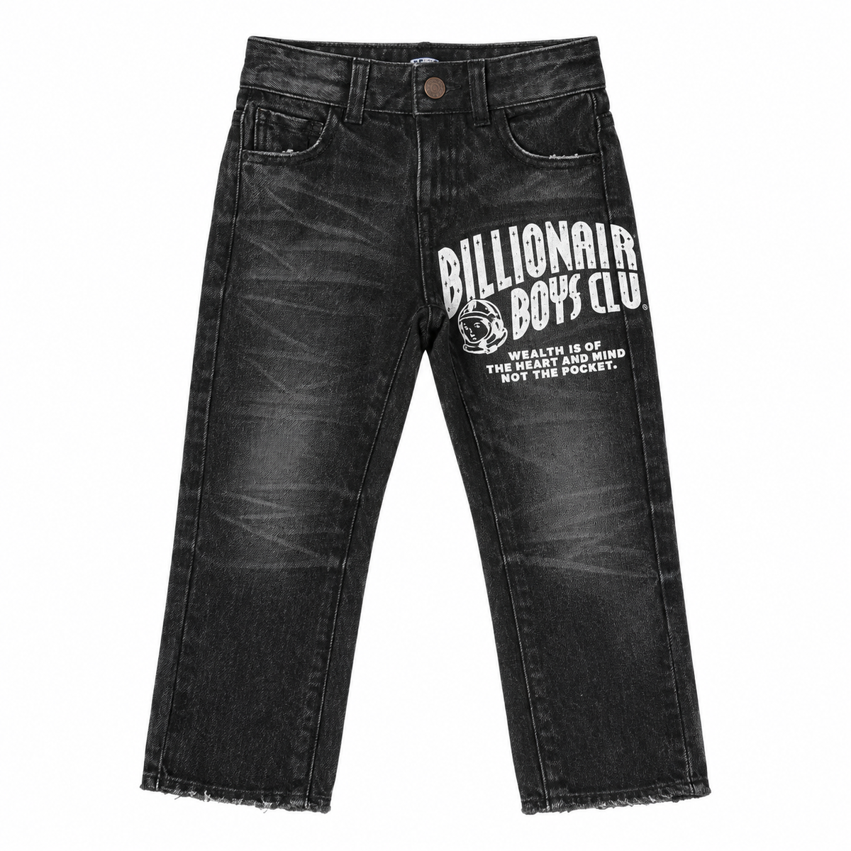 KIDS BB ARASHI JEANS black abyss front view