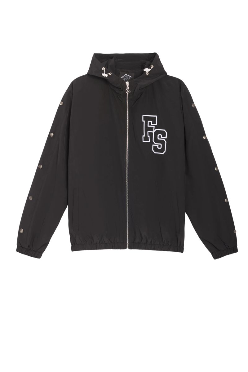 NYLON TRACK JACKET BLACK