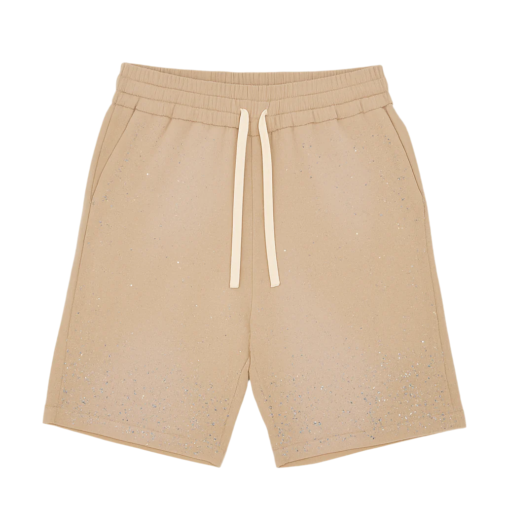 DUAA| ENLIGHTEN BEIGE STONE SWEAT SHORT