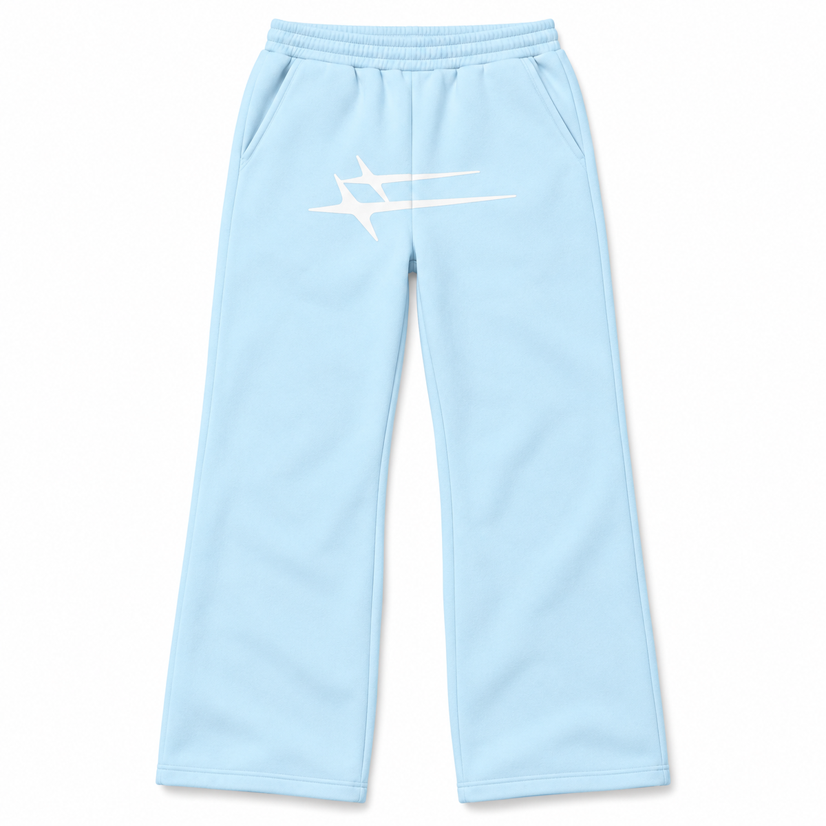 Loiter Hybrid Sweatpants Light Blue - front flat lay