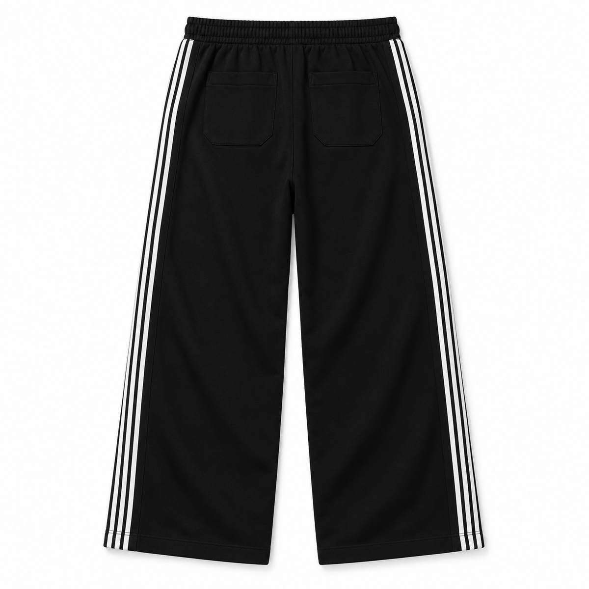 Loiter Hybrid Trackpants Black - back flat lay