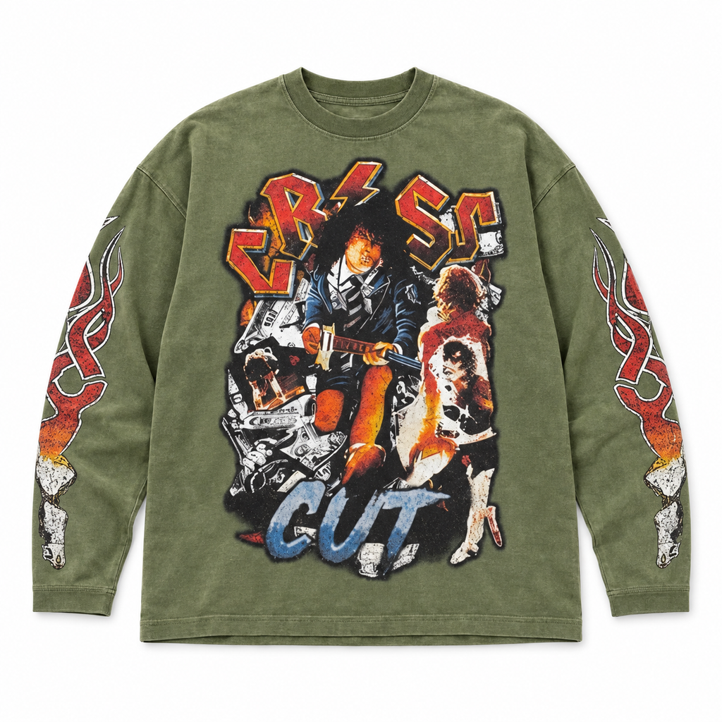 CHAOS TOUR LONG SLEEVE | WASHED OLIVE