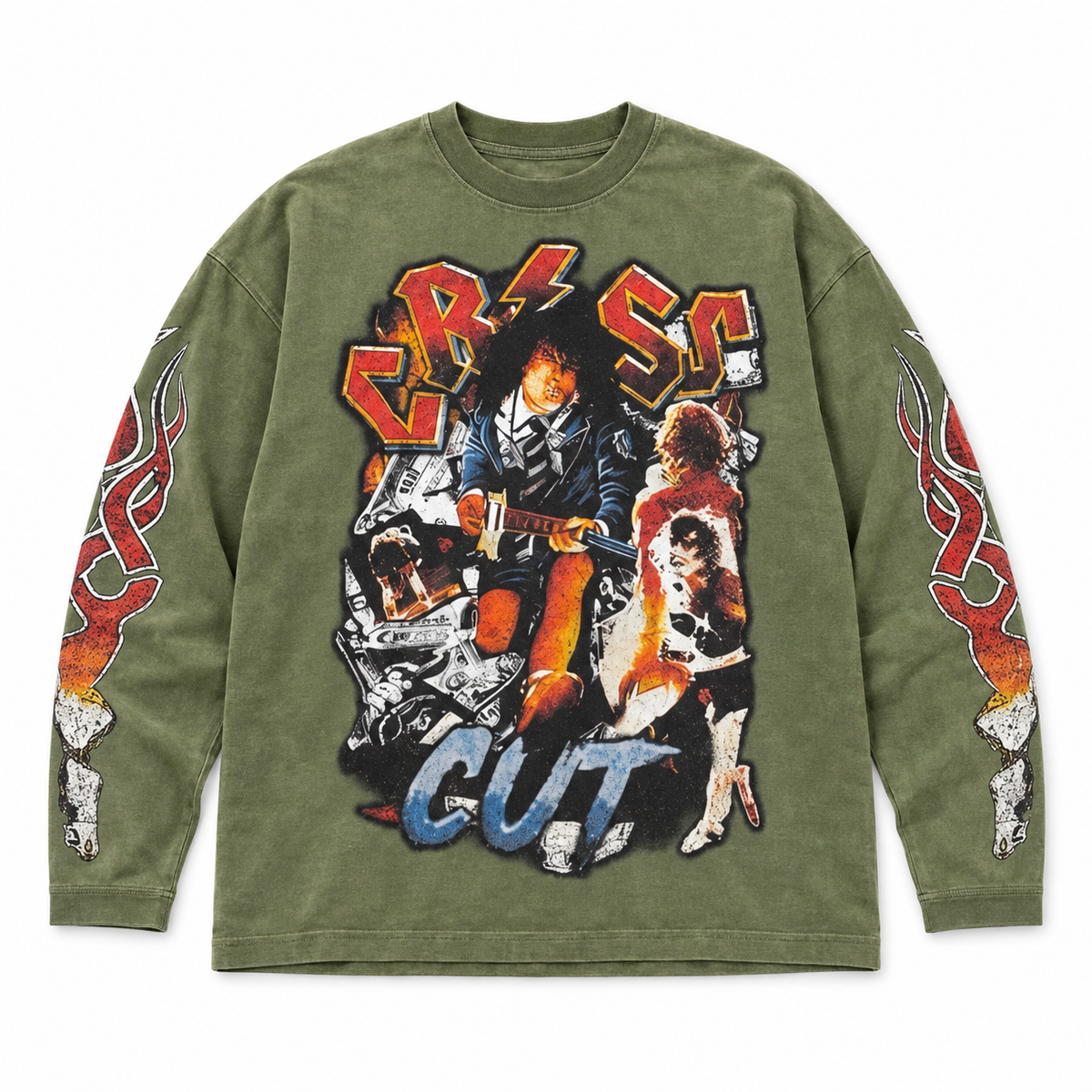 CHAOS TOUR LONG SLEEVE | WASHED OLIVE