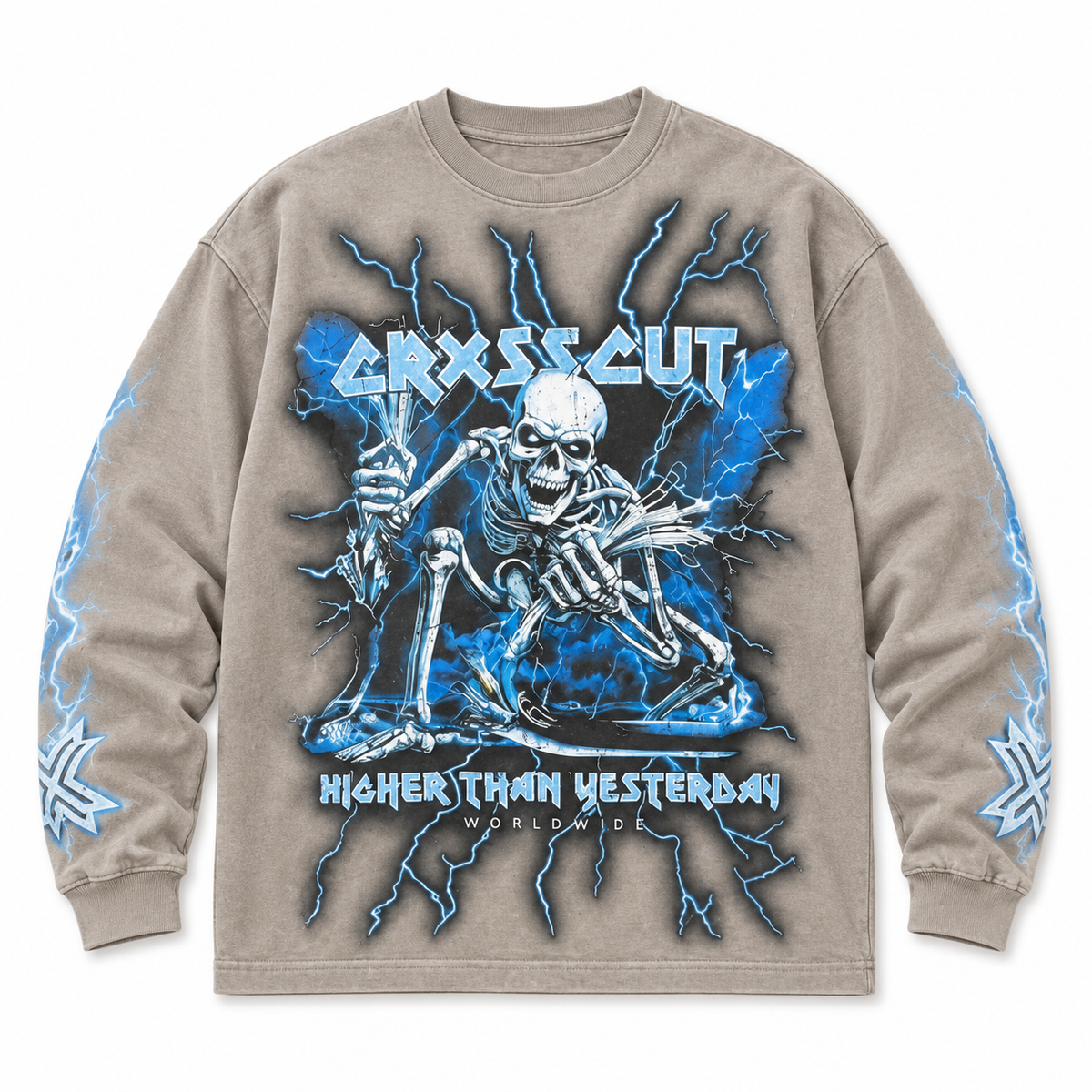 CROSSFIRE LONG SLEEVE | STONE GREY