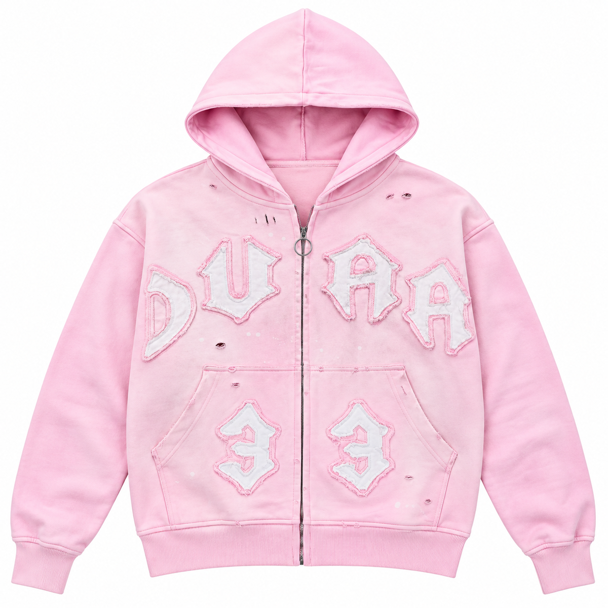 DUAA | 33 ZIP-UP HOODIE - PINK